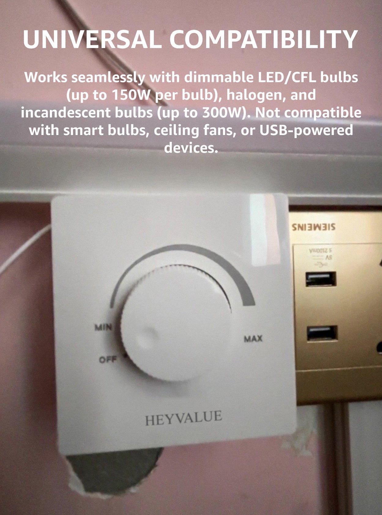 HEYVALUE Electric Light Dimmers