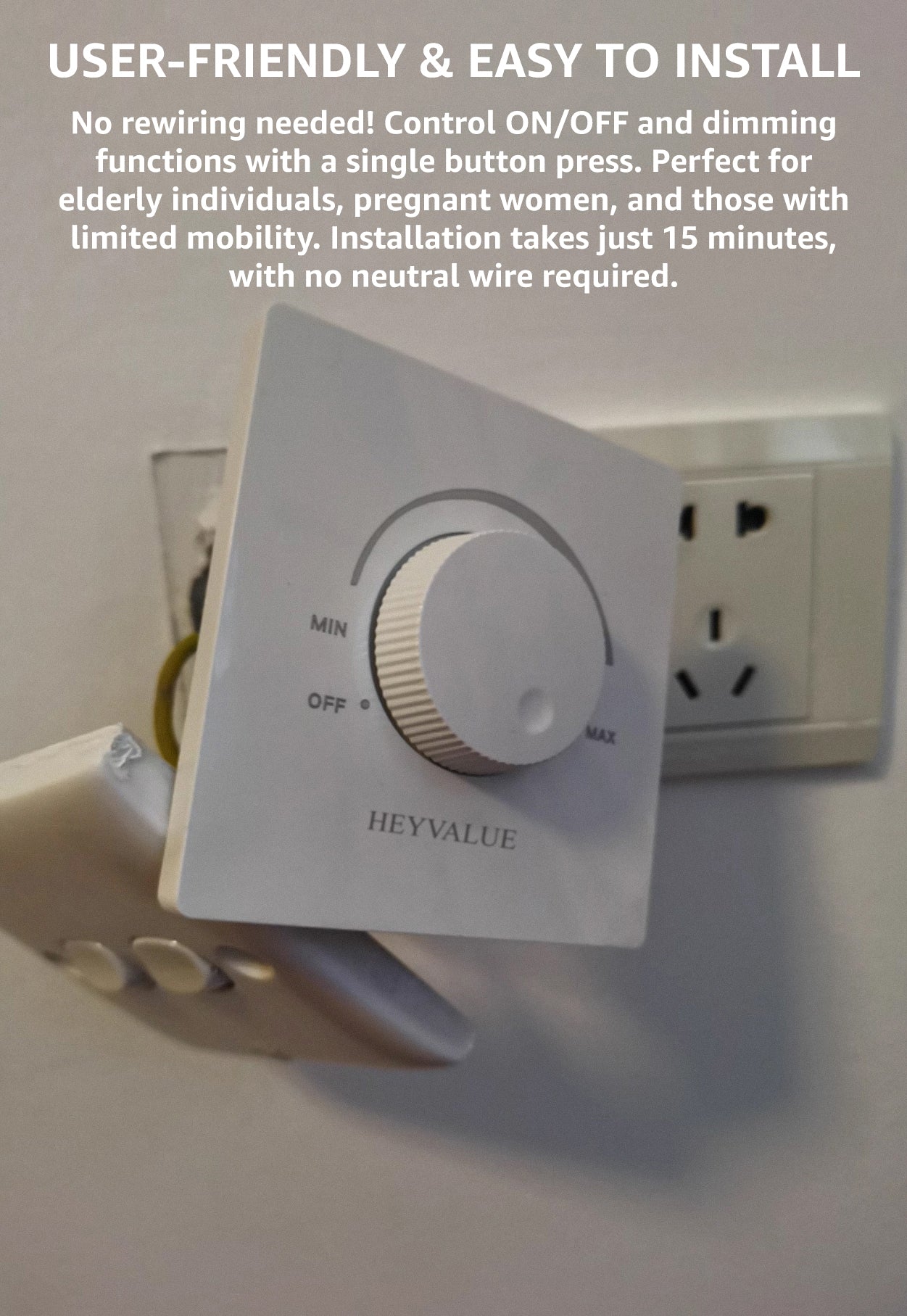 HEYVALUE Electric Light Dimmers
