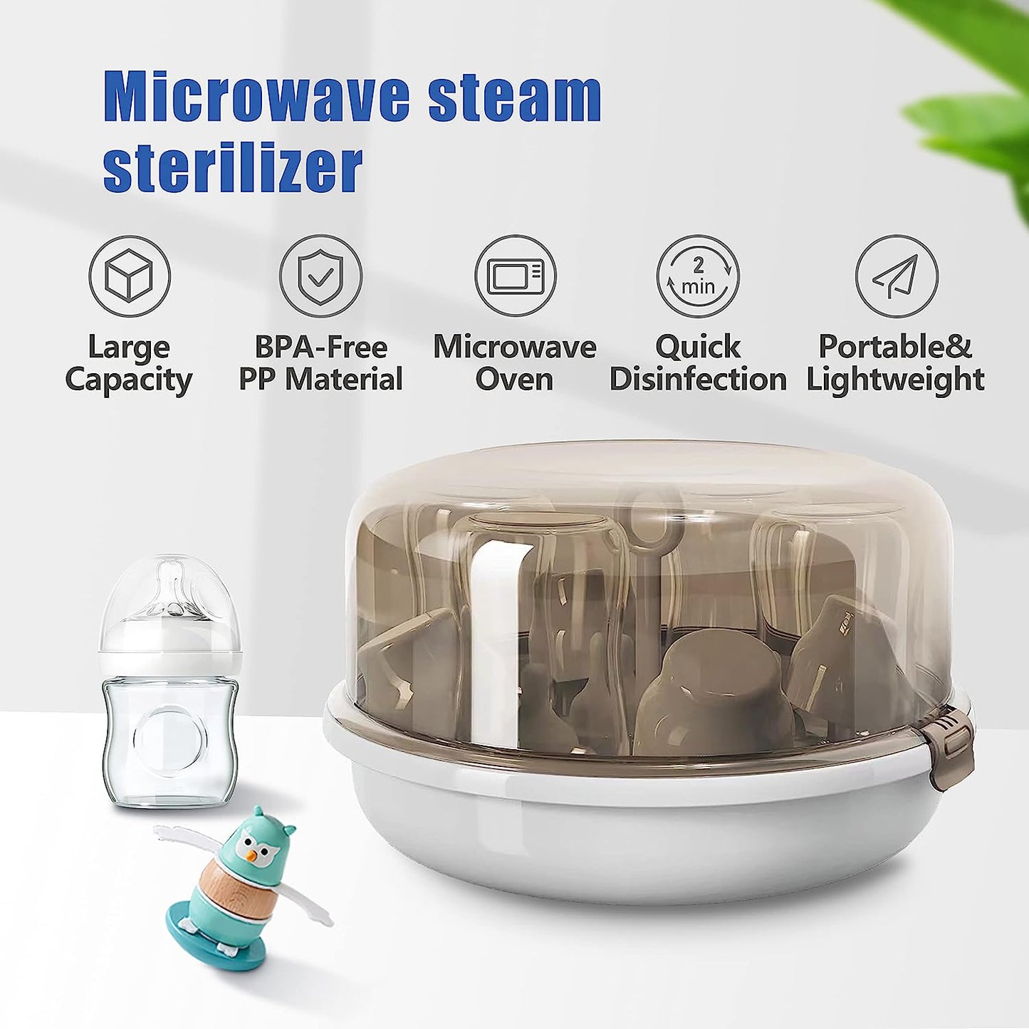 Baby Bottle Microwave Steam Sterilizer