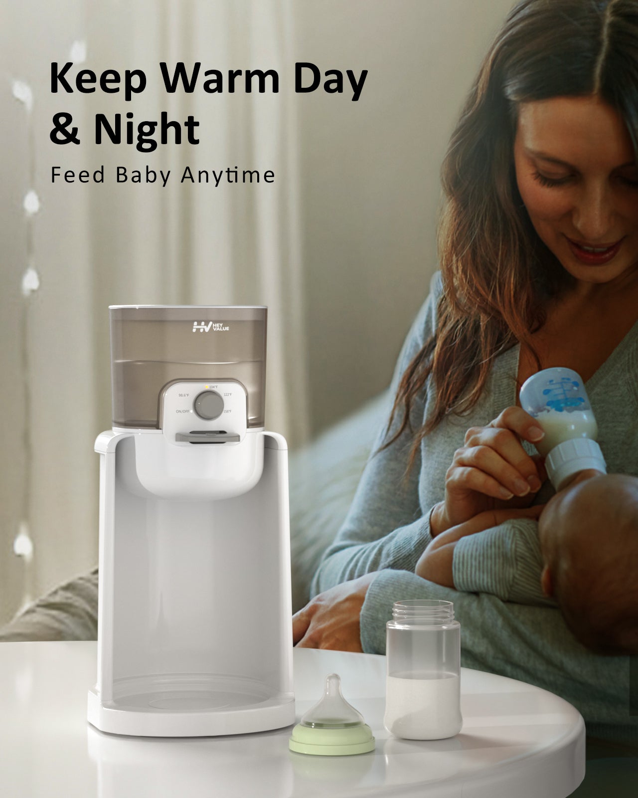 HEYVALUE Baby Bottle Warmer
